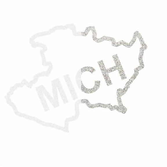 Mexican State Map Outline Michoacán Vinyl Decal Sticker UV & Waterproof Bumper Window Laptop Automotive Water Bottle Gift accessories – WHITE REFLECTIVE 6"
