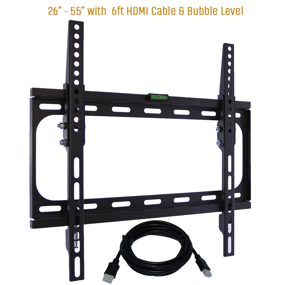 Ulta Slim Fixed TV Wall Mount 2655" VESA 400 x 400 includes 6ft. HDMI