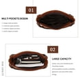 thumbnail image 3 of KL928 Purses for Women Shoulder Handbags Hobo Bags Tote Bag Women's Gifts (D.Yellow Brown), 3 of 7