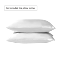 thumbnail image 1 of Funda de almohada Funda de almohada transpirable Funda de cojín para la cabeza de tela Funda de almohada de color sólido para cama, Blanco Advancent HA003270-07, 1 of 7