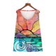 thumbnail image 5 of Mujeres moda sexy sin mangas flor pirnt chaleco u-cuello impreso tops camiseta chaleco blusa tops Pompotops lopia987434, 5 of 7
