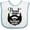 White and Blue, variant on Inktastic Proud Owner of a Bearded Daddy Boys or Girls Baby Bib