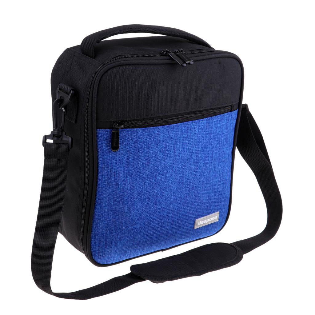Blue Large Insulated Food Drink Cool Portable Camping Travel Box Cooler Bag 