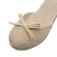 thumbnail image 4 of Sandales à Plateforme Bout Fermé pour Femmes Été Bride Cheville Espadrilles Compensées, 4 of 8