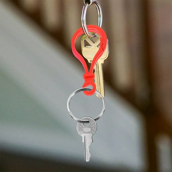 Amosfun 120Pcs Vibrant Plastic Lobster Clasp Clips for Keychains Backpack and Decorative Use