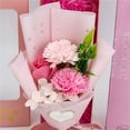 thumbnail image 4 of Césped Artificial 1Pcs Carnation Rose Soap Flower Bouquet Gift Box for Valentine's Day Anniversaries and Special Celebrations JASKFLY, 4 of 9