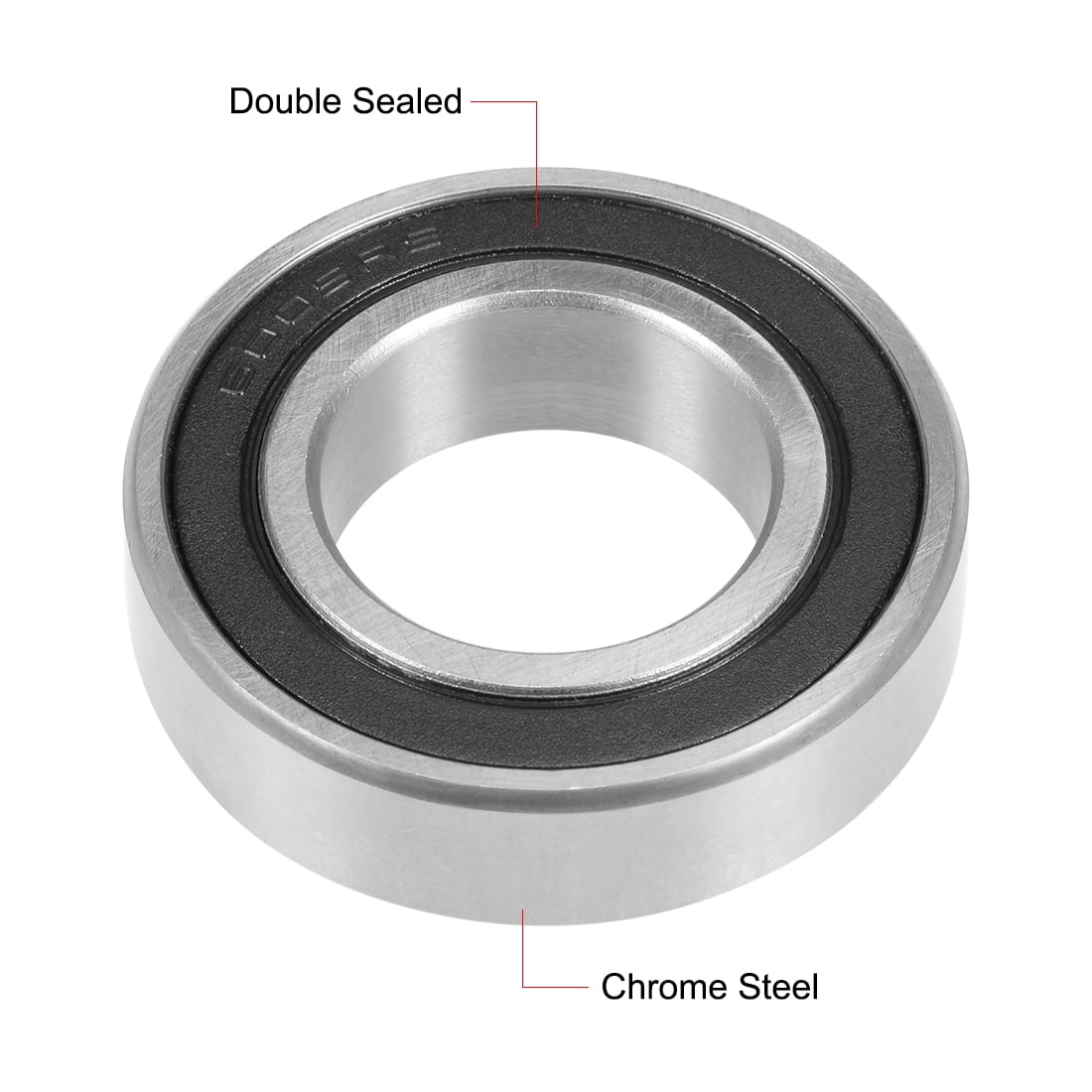 6005-2RS Deep Groove Ball Bearing 25x47x12mm Double Sealed Chrome Steel Bearings 