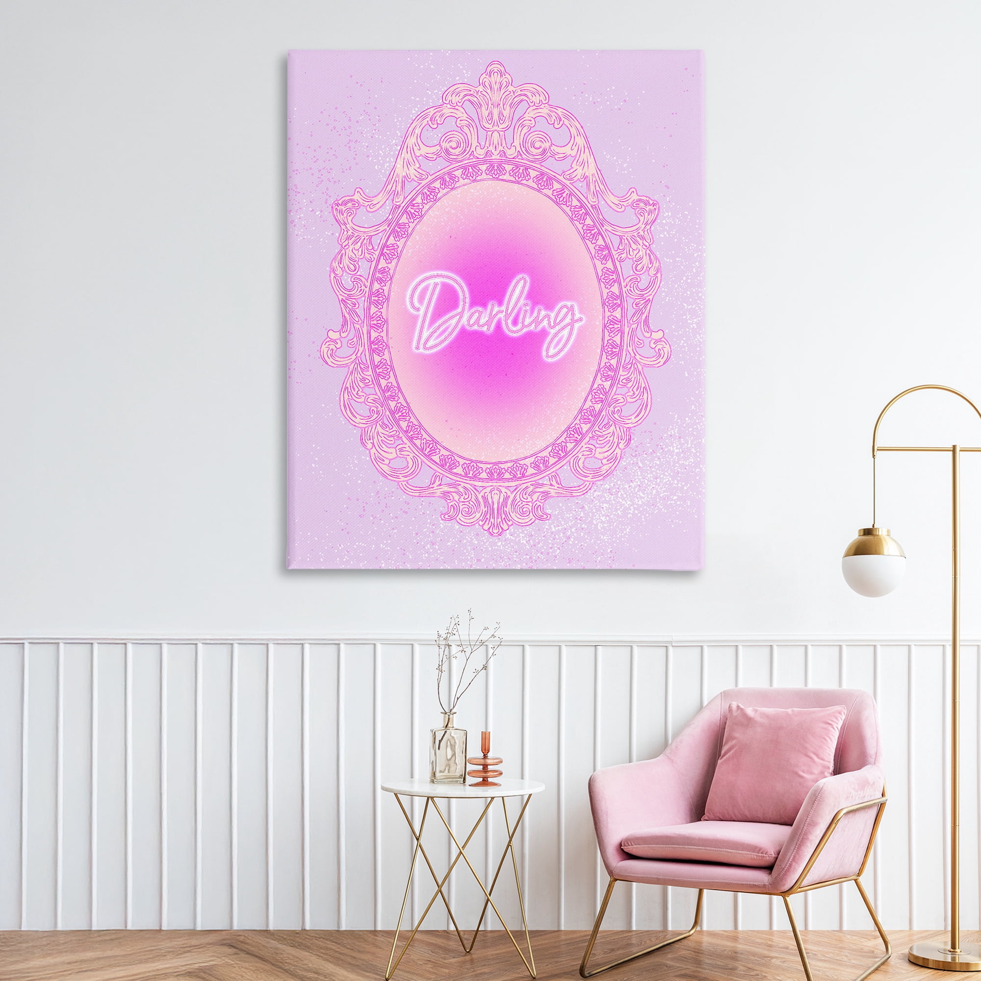 Stupell Industries Darling Ornate Mirror Canvas Wall Art, design by Ziwei Li