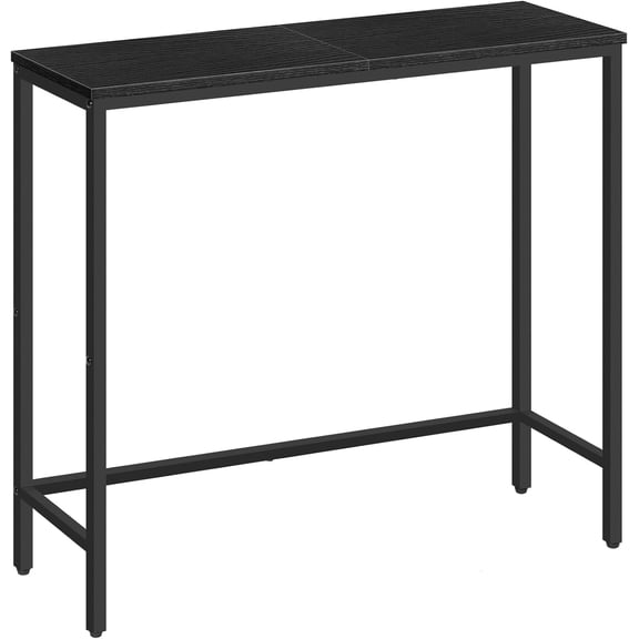 HOOBRO Narrow Console Table 29.5" Entryway Small Sofa Side Display Hallway Bedroom Foyer Black BK75XG01