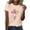 #532-Khaki, variant on Women's Casual Easter Print Short Sleeve T-Shirt, Soft Round Neck Blouse with Floral Print for Spring and Daily Wear