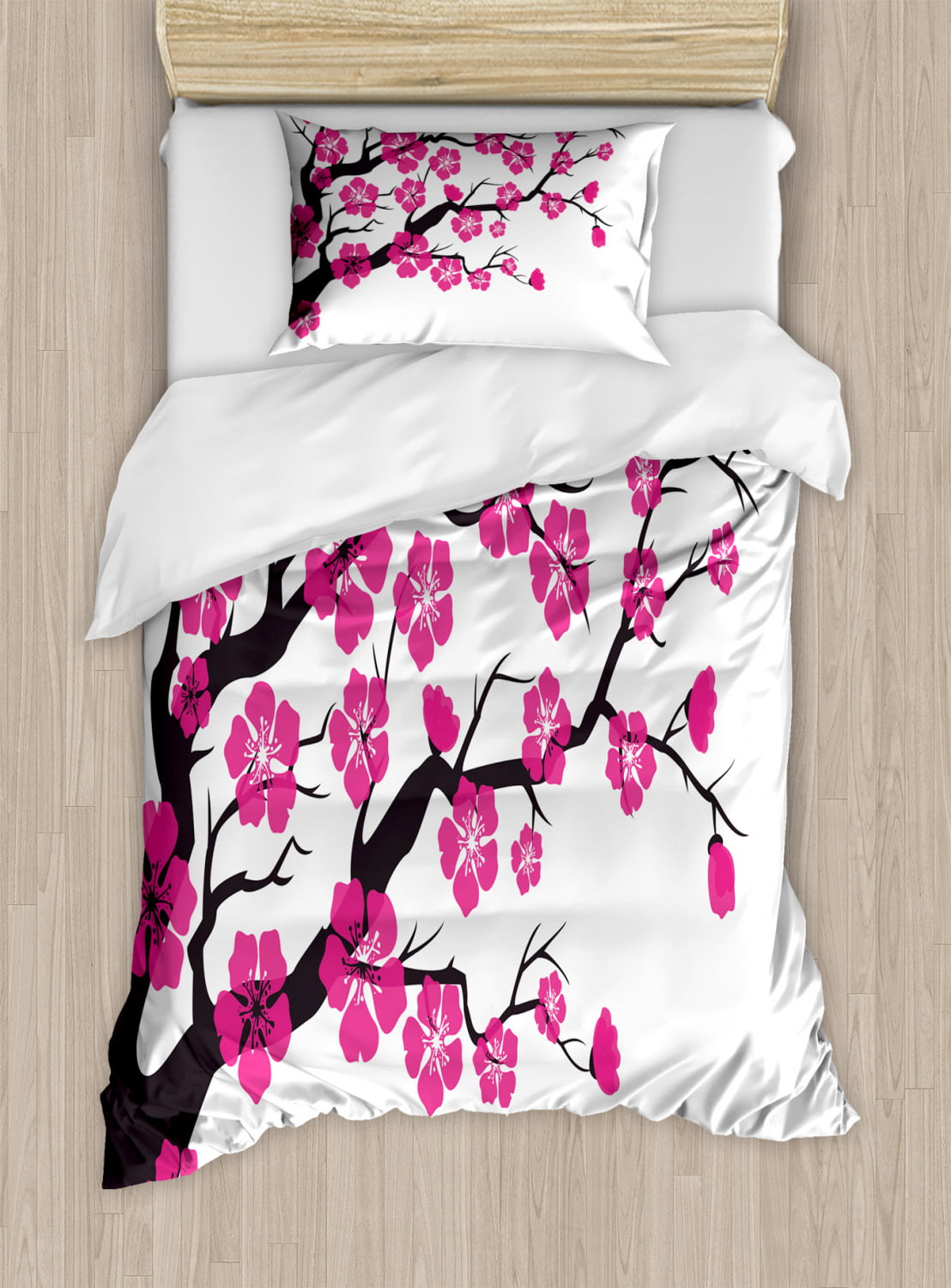 Cherry Blossom Duvet Cover Set Twin, Twin Cherry Blossom Bedding Set
