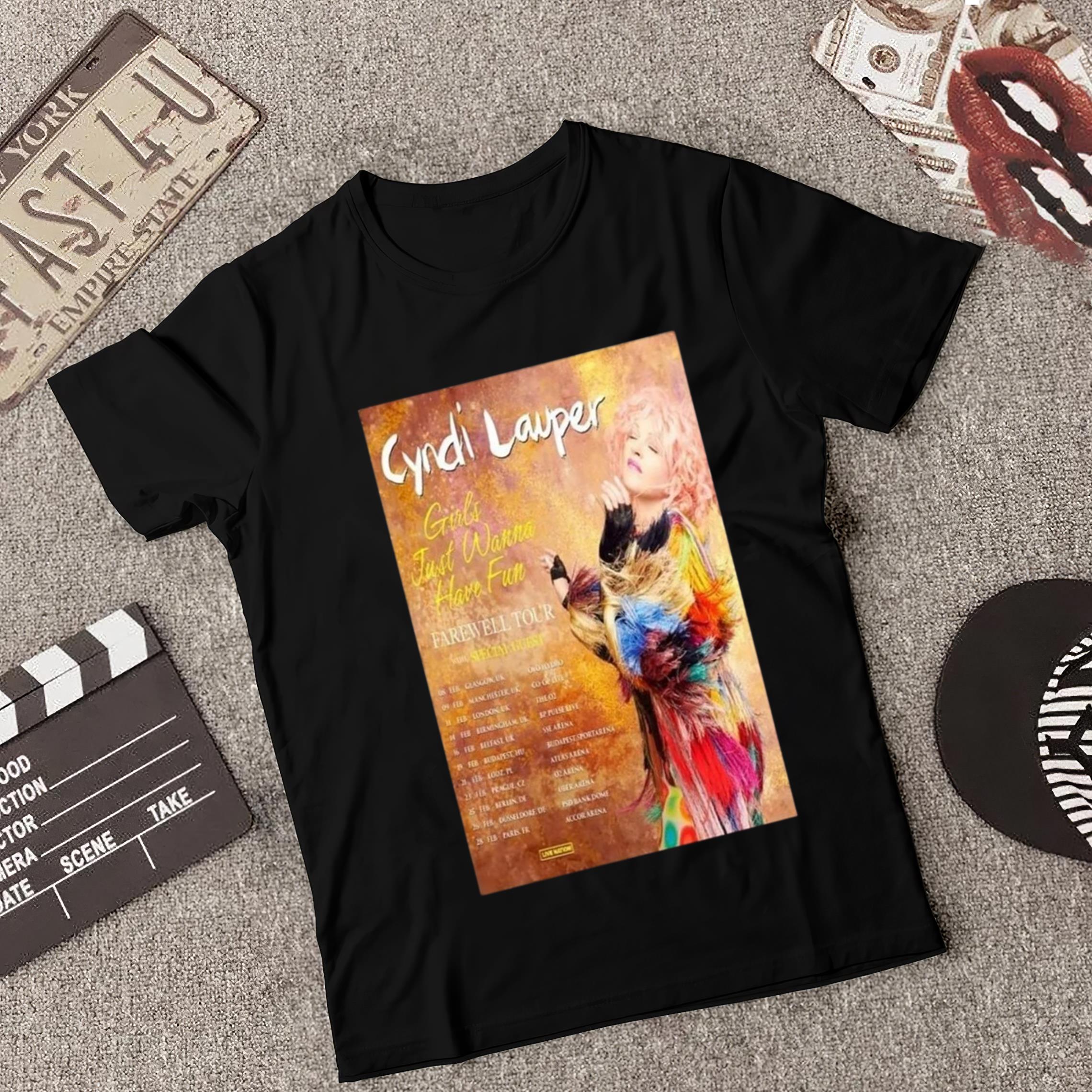 Cyndi Lauper Tシャツ Lサイズ シンディー•ローパー CYNDI LAUPER Lサイズ Tシャツ シンディ
