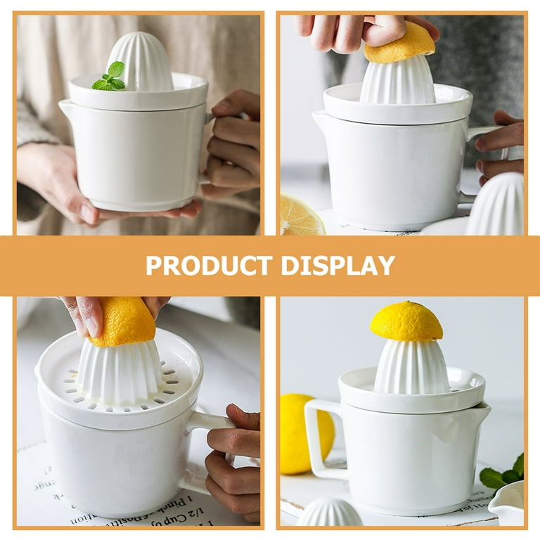 Press Type Cup Juicer Ceramic Lemon Juicer Lid Home Kitchen Manual Citrus Juicer Walmart