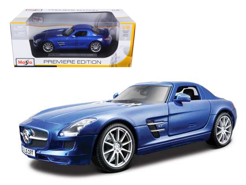 Mercedes Benz SLS AMG синий