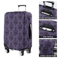 thumbnail image 5 of Purple Gothic Bat Pattern Luggage Cover Fashion Suitcase Cover Baggage Covers Fit 25-28 Inch Luggage (Go Travel), 5 of 5