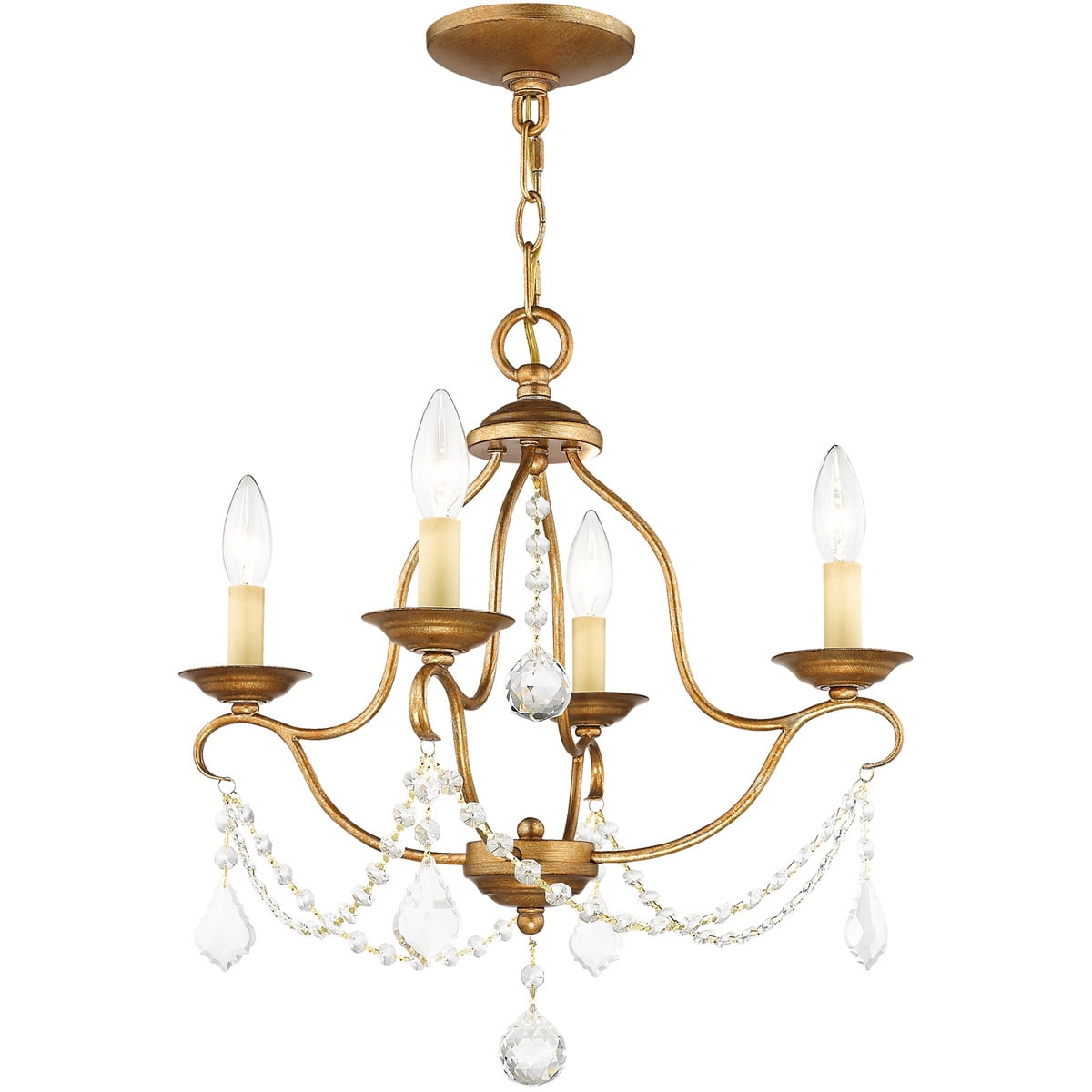 4 Light AGL Mini Chandelier with Steel base material