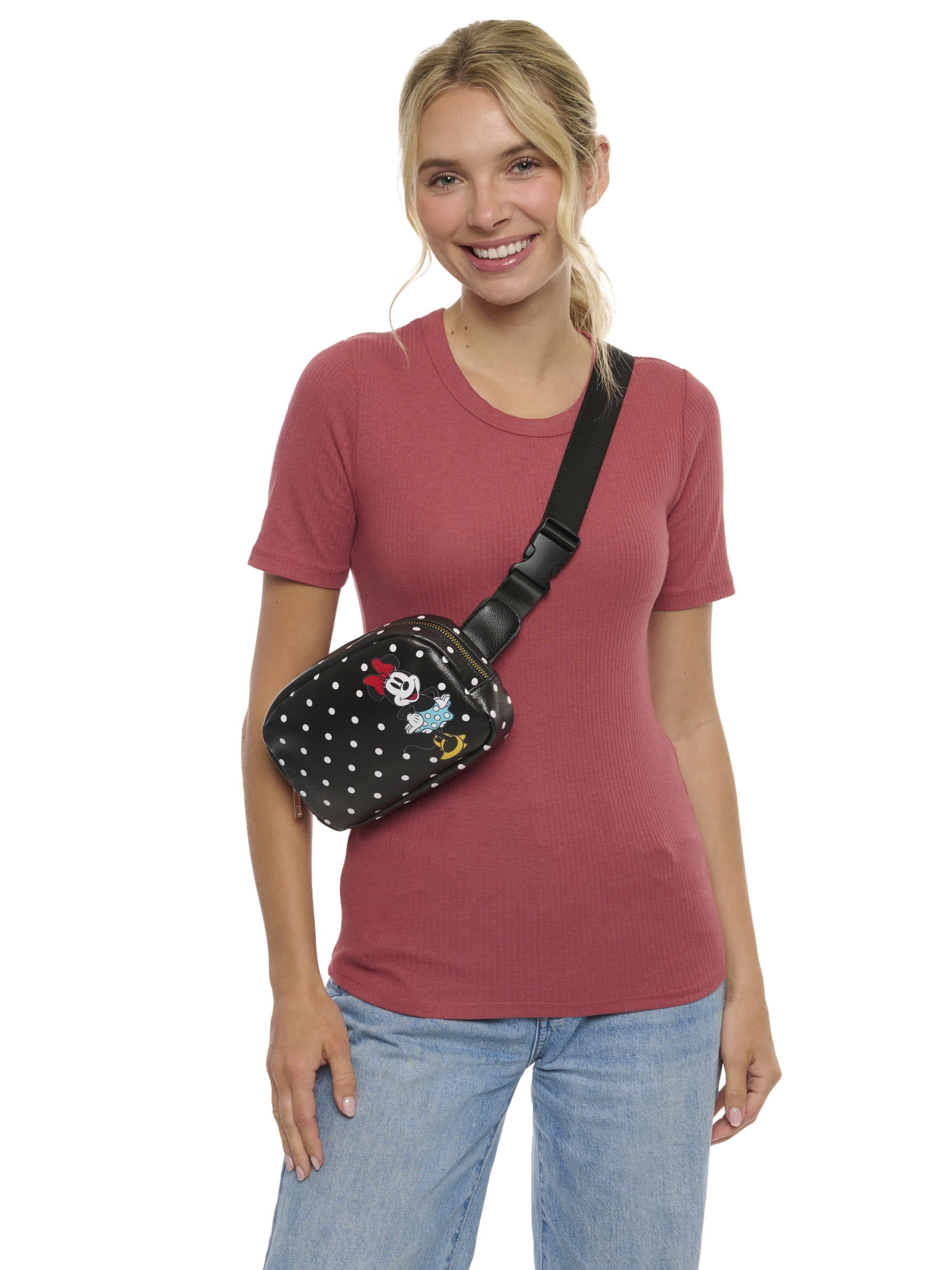 Women's Disney Minnie Mouse Belt Bag Fanny Pack Waist Bag Crossbody