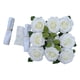 thumbnail image 4 of Decoración de coche de boda DIY, ramo de flores artificiales, rosa de imitación Blanco, 4 of 9