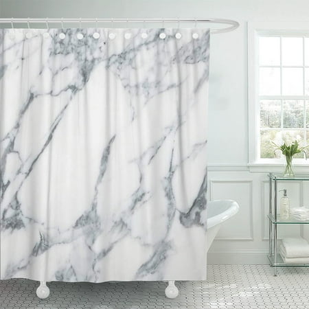 PKNMT Pink Digital Photographic Grey Marble Stone in Pattern Abstract Shower Curtain 60x72