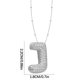 thumbnail image 3 of Collar Colgante de Oro Collar de Carta Incrustado con Collar de Cobre Hueco, Collar Colgante de Diamante de Carta Collar de Carta de Oro, 3 of 3