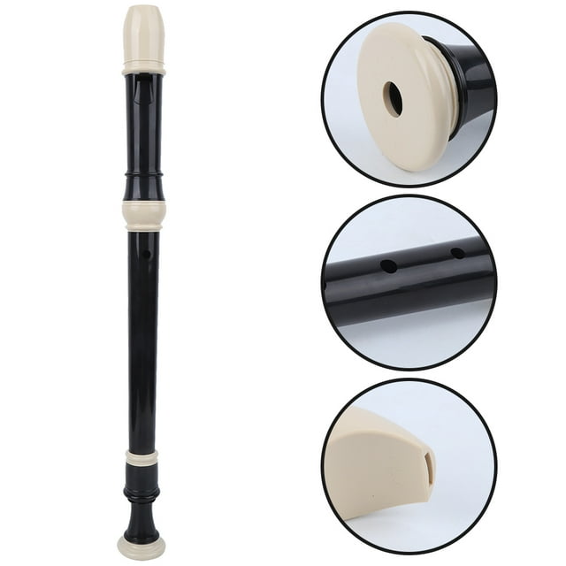 8 Hole Recorder, F Key Recorder, Sound With Free Cleaning Kit Alto Recorder, ABS Resin F Key Clarinet, For Music Lover Home Beginners Performance Alto F Key British Recorder B