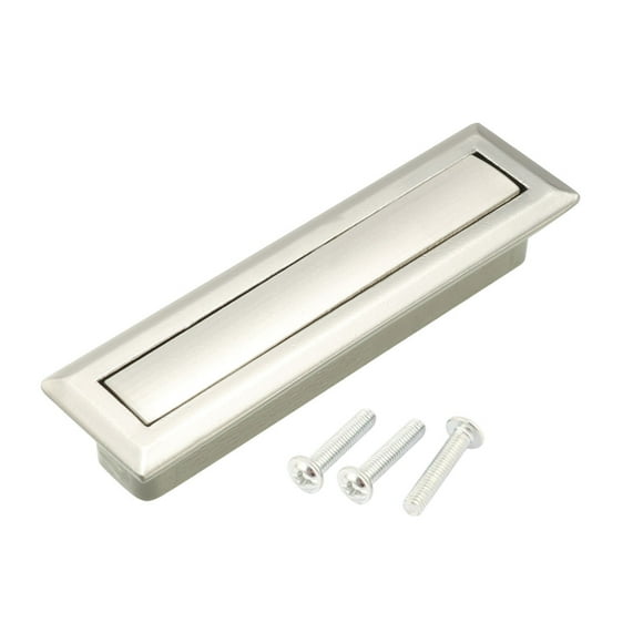 Unique Bargains Door Drawer Push Out Concealed Ring Flush Recessed Pull Handle