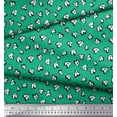 thumbnail image 2 of Soimoi Rayon Fabric White Heart Printed Fabric 1 Yard 42 Inch Wide, 2 of 5