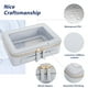 thumbnail image 2 of Set organizador de bolsas de maquillaje Aveniee Clear Travel, piel azul, 2 of 7