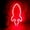 Red, variant on Rocket Light Neon Signs for Wall Decor Neon Lights USB or Battery LED Signs Decorative Night Lights for Bar, Christmas, Birthday Party, Girls,Kids Room