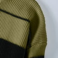 thumbnail image 3 of Hinvhai Mens Sweaters Casual Waffle Pullover Sweater Button Crewneck Textured Knit Henley Sweaters Green 6(M), 3 of 8