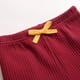 thumbnail image 3 of Odeerbi 0-4 Años Niños Niñas Pantalones de Pijama de Algodón Pantalones Térmicos de Punto Elástico Pantalones Largos Para Dormir Invierno Color Sólido Leggings, 3 of 4