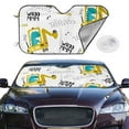thumbnail image 4 of Goofa Dinosaur on Excavator Printed Car Windshield Sunshade,Foldable Reflective Sun Visor,UV Protection Heat Blocker Sunshade,Car Cooling Accessory-Medium, 4 of 7