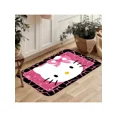 thumbnail image 2 of Sanrio Hello Kitty Asymmetrical Door Mat, Cute Cartoon Shaped Accent Rug for Bedroom & Office, Soft Polyester Decorative Floor Carpet for Living Room, Kawaii Room Decor, Pink, 2 of 9