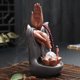thumbnail image 1 of Quemador Backflow Torre Conos Palos Soporte Cerámica Buda Bodhisattva Mano Púrpura Botella De Arena Perfecto Para La De Macarena Soporte para quemador de incienso de cerámica, 1 of 8
