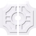 thumbnail image 1 of Ekena Millwork CMP22HS2-03000 22 in. OD x 3 in. ID Square Haus Architectural Grade PVC Contemporary Ceiling Medallion - 2 Piece, 1 of 7