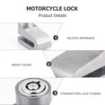 thumbnail image 5 of WAXIAYUZ Motorcycle Brake Lock Anti-Theft Disc Padlock with Keys, 5 of 7