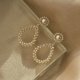 thumbnail image 5 of Pendientes de perlas chapados en oro de 14 quilates con aguja de plata S925, estilo palacio retro para mujeres, niñas, regalo de San Valentín, cumpleaños, aniversario, fiesta…, 5 of 5