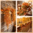 thumbnail image 3 of Fall Decor Artificial Fake Hanging Flowers, 2 Pcs Silk Fake Flowers Realistic Daisy Mums UV Resistant Faux Silk Flowers Fall Decoration for Home Garden Porch, 3 of 7