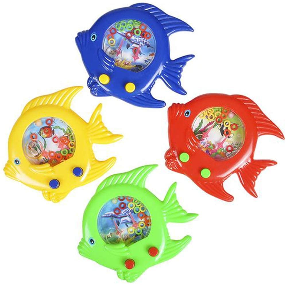 Gold Toy Fish Water Toy, Set of 4, Handheld Water Games