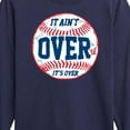 thumbnail image 3 of Instant Message - It Ain't Over Baseball - Kids Long Sleeve Tee, 3 of 6