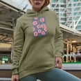 thumbnail image 2 of Distressed You Are Made of Magic - Boho Flowers Art Merch Gift, Sand Hooded Sweatshirt or Hoodie, 3XL, 2 of 5