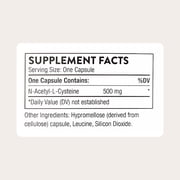 THORNE - NAC - N-Acetylcysteine - 500mg - Supports Respiratory Health and Immune Function*; Promotes Liver and Kidney Detox - 180 Capsules