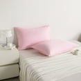 thumbnail image 7 of Super Soft Cotton Pillowcase Set of 2, Machine Washable Cotton Bed Pillow Covers with Envelope Closure, King Size, 20 x 36 inches, Pink, 7 of 7