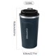 thumbnail image 2 of Copa De Agua Taza de café de 510 ml, taza de aislamiento de coche de medición de temperatura inteligente LCD HD (azul), 2 of 6