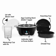 Elite Cuisine APET551 Automatic Easy Egg Cooker, 7 Eggs