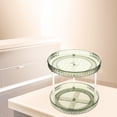 thumbnail image 3 of 360 Degree Rotatable Cosmetic Display Case, Storage Multifunction Display Stand Holder Vanity Tray for Dresser Shelf Kitchen Countertop 2 Layers Green, 3 of 8