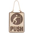 thumbnail image 1 of 1pc Push-and-pull Door Sign Wooden Door Hanging Sign Creative Sign Board Indicator Sign for Cafe Restaurant Tea House (S, 1 of 8
