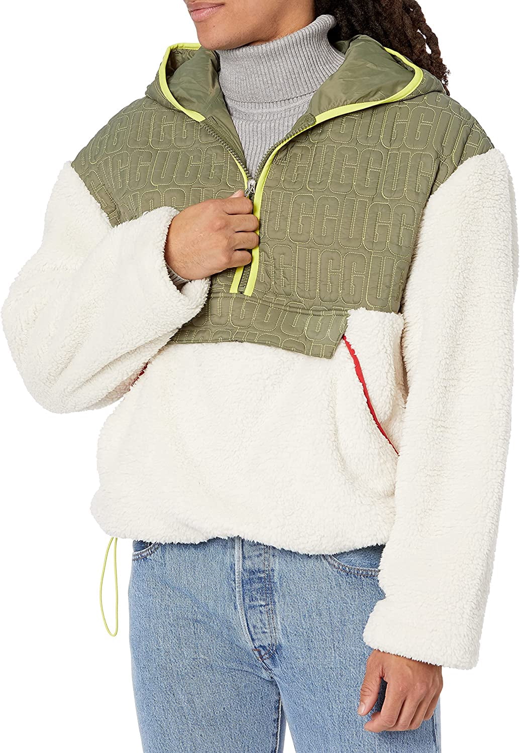 UGG Mens Iggy Sherpa Half Zip Pullover 