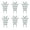 6 PCS, variant on Lypsnake 10PCS 10 Inch Plastic Plant Climbing Trellis,4 Curved Hook Top Grid Vine Support Stake for Potted Ivy Pothos Climbing Houseplant Indoor Flower Pot Gardening Decor
