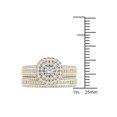 thumbnail image 4 of 1 Carat T.W. Diamond Double Halo 10kt Yellow Gold Engagement Ring Set, 4 of 5